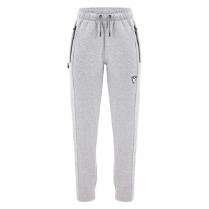 Damskie spodnie dresowe Macron FCE Simo. Szare spodnie sportowe MACRON, bez wzorów, z dresówki. W wyprzedaży za 301,65 zł.