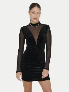 ONLY Sukienka koktajlowa Smooth 15360667 Czarny Slim Fit. Czarne kombinezony ONLY, s, bez wzorów, z syntetyku, wizytowe, bez kołnierzyka, bez ramiączek. Za 109,99 zł.