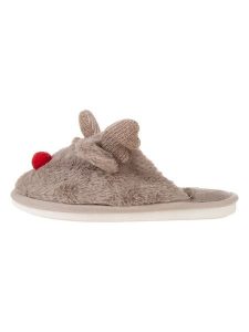 Confly Kapcie w kolorze szarobrązowym rozmiar: 36. Brązowe kapcie Confly, bez wzorów, z materiału. Za 32,67 zł.