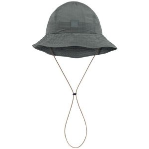 Kapelusz BUFF GO BUCKET HAT SOLID. Szare kapelusze Buff, bez wzorów, sportowe. Za 189,90 zł.