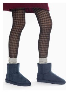 ISLAND BOOT Botki zimowe "Stela" w kolorze granatowym rozmiar: 40. Niebieskie botki Island Boot, na zimę, bez wzorów, z materiału, bez obcasa, bez zapięcia. Za 127,35 zł.