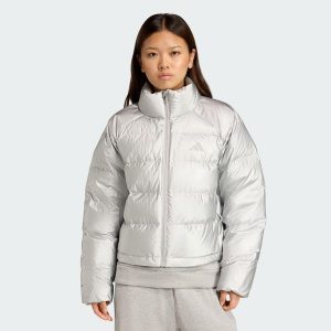 Kurtka Helionic Holiday CLIMAWARM Down. Szare kurtki ADIDAS, bez wzorów, bez kaptura. Za 527,50 zł.