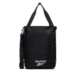 Torebka Reebok. Czarne torebki klasyczne Reebok, bez wzorów, bez dodatków. Za 159,99 zł.