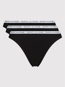 Tommy Hilfiger Komplet fig UW0UW02828 Czarny. Czarne komplety bielizny TOMMY HILFIGER, bez wzorów, z bawełny. Za 149,99 zł.