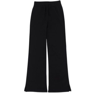 Spodnie damskie Champion Flare. Czarne spodnie dresowe Champion, bez wzorów, z dresówki. Za 190,25 zł.