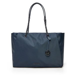 Torebka MICHAEL Michael Kors. Niebieskie shopper bag MICHAEL Michael Kors, bez wzorów, bez dodatków. Za 669,99 zł.