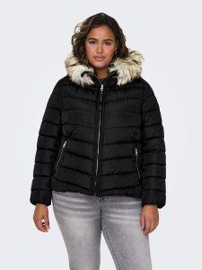 ONLY Carmakoma Kurtka zimowa 15305702 Czarny Regular Fit. Czarne kurtki Only Carmakoma, na zimę, bez wzorów, z syntetyku, bez kaptura. Za 239,99 zł.