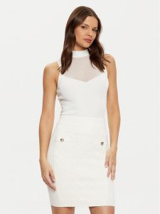 Marciano Guess Bluzka 5RGR20 5817Z Beżowy Regular Fit. Brązowe bluzki Marciano Guess, l, z aplikacjami, z wiskozy, bez kołnierzyka, bez ramiączek. Za 259,99 zł.