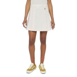Spodnie Dickies Model Elizaville Skirt W Kolor Beżowy. Brązowe spódnice Dickies, bez wzorów, z tkaniny. W wyprzedaży za 127,40 zł.