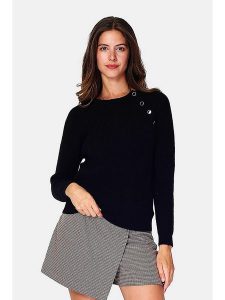 William de Faye Sweter w kolorze czarnym rozmiar: 36. Czarne swetry oversize William de Faye, bez wzorów, z kaszmiru, bez ramiączek. Za 96,60 zł.