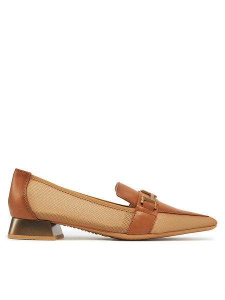 Hispanitas Półbuty HV253816 Brązowy. Brązowe półbuty Hispanitas, bez wzorów, ze skóry, bez obcasa, na płaskiej podeszwie, bez zapięcia. Za 349,99 zł.