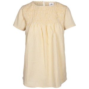 Kobiety/Panie Candice Gingham Smock Top. Żółte topy Trespass, m, bez wzorów, sportowe, bez kołnierzyka, bez ramiączek. Za 103,99 zł.