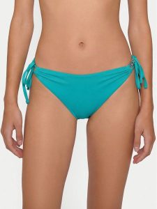Guess Dół od bikini E6GO18 MC040 Turkusowy. Niebieskie bikini Guess, z aplikacjami, z syntetyku. Za 117,99 zł.