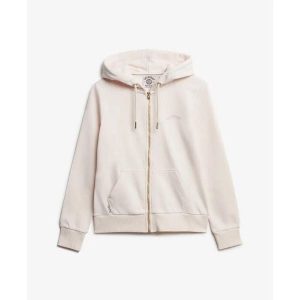 Damska bluza z kapturem zapinana na zamek Superdry Essential Logo Hb. Czerwone bluzy Superdry, bez wzorów, z kapturem. Za 327,70 zł.