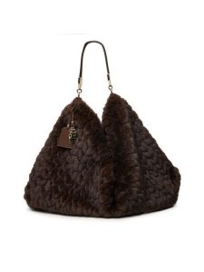 Liu Jo Torebka AF6194 E1168 Brązowy ciemny. Brązowe shopper bag Liu Jo, bez wzorów, z materiału, bez dodatków. Za 499,99 zł.