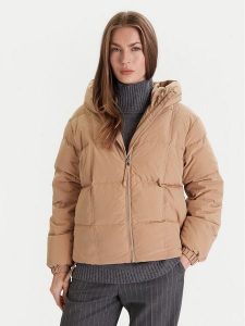 United Colors Of Benetton Kurtka puchowa 22T6DN086 Beżowy Regular Fit. Brązowe kurtki United Colors of Benetton, s, bez wzorów, z puchu, bez kaptura. Za 529,99 zł.