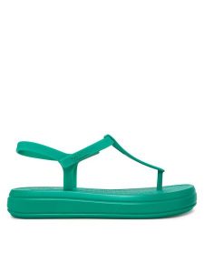 Melissa Sandały Sun Leme Platform Ad 35959 Zielony. Zielone sandały Melissa, bez wzorów, z tworzywa sztucznego, bez obcasa, na płaskiej podeszwie, bez zapięcia. Za 199,99 zł.