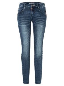 Timezone Dżinsy "Dashni" - Slim fit - w kolorze niebieskim rozmiar: W29/L32. Niebieskie jeansy Timezone, bez wzorów. Za 144,92 zł.