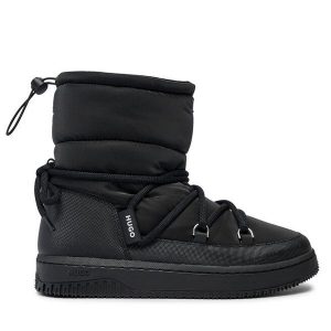 Śniegowce HUGO. Czarne buty zimowe Hugo, bez obcasa, bez zapięcia. Za 999,99 zł.