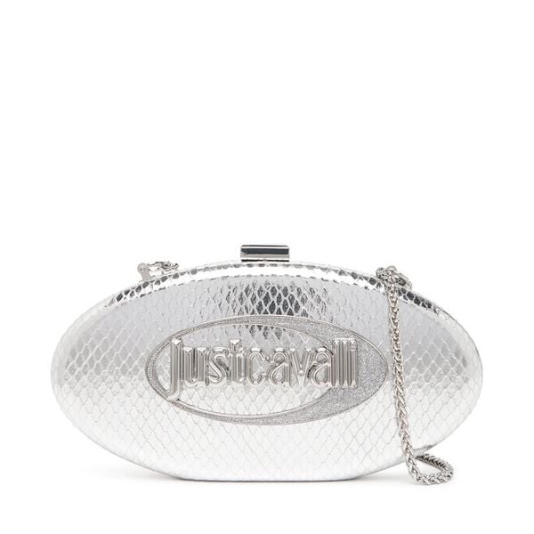 Torebka Just Cavalli. Szare torebki klasyczne Just Cavalli, bez wzorów, bez dodatków. Za 479,99 zł.