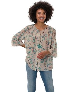 Heine Bluzka w kolorze beżowym rozmiar: 36. Brązowe bluzki Heine, bez wzorów, bez kołnierzyka, bez ramiączek. Za 43,68 zł.