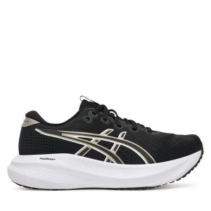 Buty do biegania Asics. Czarne buty sportowe ASICS, bez wzorów, bez zapięcia, do biegania. Za 339,99 zł.