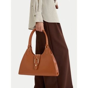 Torebka Beverly Hills Polo Club. Brązowe torebki klasyczne Beverly Hills Polo Club, bez wzorów, bez dodatków. Za 249,99 zł.