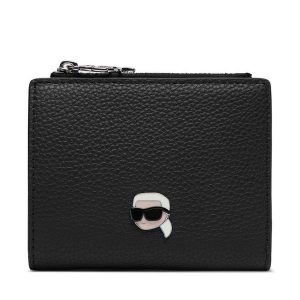 Portfel KARL LAGERFELD. Czarne portfele KARL LAGERFELD, bez wzorów. Za 429,99 zł.