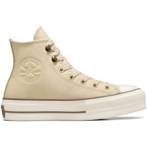 Sneakers Converse Chuck Taylor All Star Lift. Brązowe trampki Converse, bez wzorów, ze skóry ekologicznej, bez zapięcia. Za 590,00 zł.
