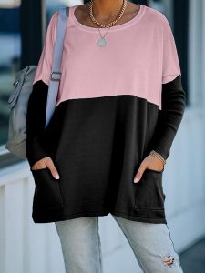Milan Kiss Sweter "Kihanne" w kolorze czarno-jasnoróżowym rozmiar: M. Czarne swetry oversize Milan Kiss, m, bez wzorów, bez ramiączek. Za 91,99 zł.