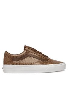 Vans Tenisówki Old Skool VN000EDYFST1 Brązowy. Brązowe trampki Vans, bez wzorów, ze skóry, bez zapięcia. Za 429,99 zł.