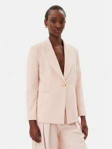 Maryley Marynarka 25EB187/M27/43PY Różowy Regular Fit. Czerwone marynarki i żakiety Maryley, m, bez wzorów, z syntetyku. Za 269,99 zł.