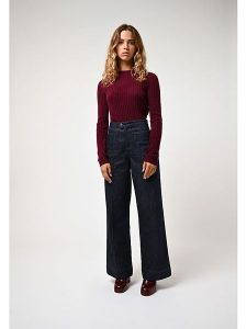 AUTHENTIC CASHMERE Kaszmirowy sweter "Bella" w kolorze bordowym rozmiar: L. Czerwone swetry oversize AUTHENTIC CASHMERE, l, bez wzorów, z kaszmiru, bez ramiączek. Za 369,99 zł.