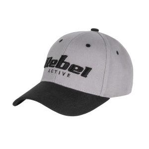 Czapka z daszkiem Rebel Active , kolor jasny szary , rozmiar S. Szare czapki REBEL ACTIVE, bez wzorów, z bawełny. Za 29,00 zł.