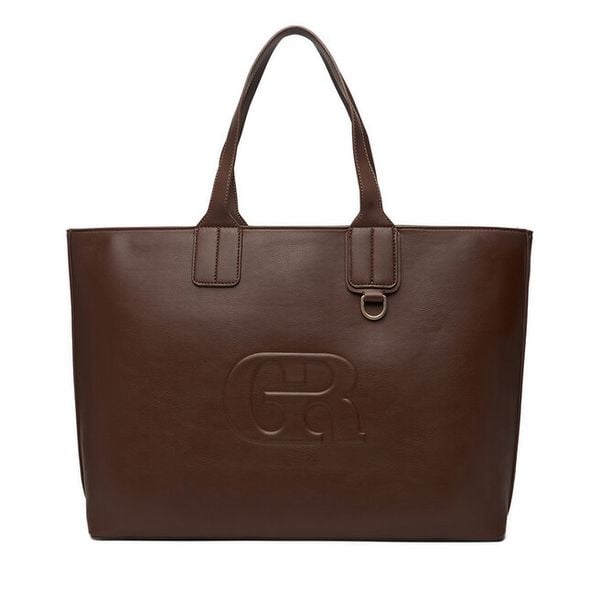 Torebka GINO ROSSI. Brązowe shopper bag Gino Rossi, bez wzorów, bez dodatków. Za 169,99 zł.