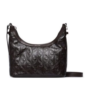 Torebka Calvin Klein. Brązowe torebki klasyczne Calvin Klein, bez wzorów, bez dodatków. Za 529,99 zł.