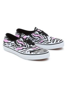 Vans Sneakersy "JN Authentic" w kolorze jasnoróżowo-biało-czarnym rozmiar: 36. Czarne trampki Vans, bez wzorów, bez zapięcia. Za 88,02 zł.