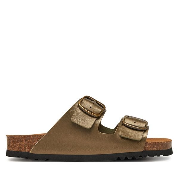 Klapki Scholl. Brązowe klapki Scholl, bez wzorów, bez obcasa. Za 199,99 zł.