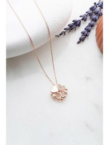 Lodie Silver Srebrny naszyjnik z elementem ozdobnym - dł. 42 cm rozmiar: onesize. Szare naszyjniki Lodie Silver, z cyrkonią, srebrne. Za 85,45 zł.