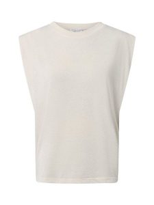 Marie Lund Koszula damska Kobiety srebrny|beżowy marmurkowy, XS. Brązowe koszule Marie Lund, xs, bez wzorów, bez kołnierzyka, bez ramiączek. Za 179,95 zł.