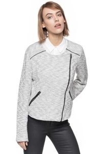 DAMSKI ŻAKIET TOM TAILOR FEMININE BOUCLE JACKET. Czarne marynarki i żakiety Tom Tailor, xl, bez wzorów, z dzianiny. Za 159,99 zł.