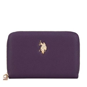 Portfel U.S. Polo Assn. Fioletowe portfele U.S. Polo Assn., bez wzorów. Za 159,99 zł.