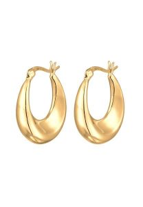 Elli Damskie kolczyki kreole Elegant Chunky ze srebra próby 925 Sterling Silver Kolczyki koła 1 ct. Szare kolczyki Elli, srebrne. Za 213,99 zł.
