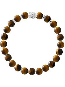 Pearline Bransoletka "Buddah" z elementem ozdobnym rozmiar: 19 cm. Brązowe bransoletki Pearline, srebrne. Za 304,99 zł.