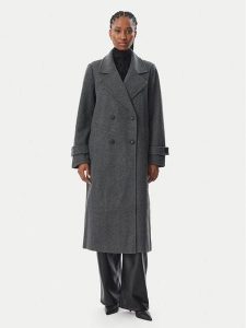 Vero Moda Płaszcz zimowy Eva 10348666 Szary ciemny Regular Fit. Szare płaszcze Vero Moda, na zimę, l, bez wzorów, z syntetyku, bez kaptura. Za 359,99 zł.