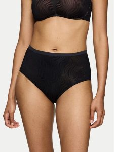 Triumph Figi klasyczne z wysokim stanem Shape Smart Ellipse 10222289 Czarny. Czarne figi Triumph, bez wzorów, z syntetyku. Za 105,00 zł.