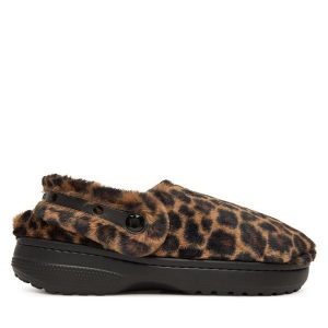 Kapcie Crocs. Brązowe kapcie Crocs, bez wzorów. Za 269,99 zł.