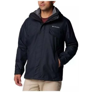 Kurtka 3w1 Columbia Bugaboo III Fleece Interchange Jacket. Czarne kurtki Columbia, na jesień, bez wzorów, bez kaptura. Za 592,99 zł.