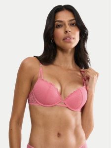 Triumph Biustonosz z fiszbiną That Night In Vegas 10224875 Różowy. Czerwone biustonosze Triumph, bez wzorów, z syntetyku. Za 149,99 zł.