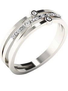 Diamant Vendôme Złoty pierścionek z diamentami rozmiar: 48. Szare pierścionki Diamant Vendôme, z diamentem, złote. Za 1 010,31 zł.